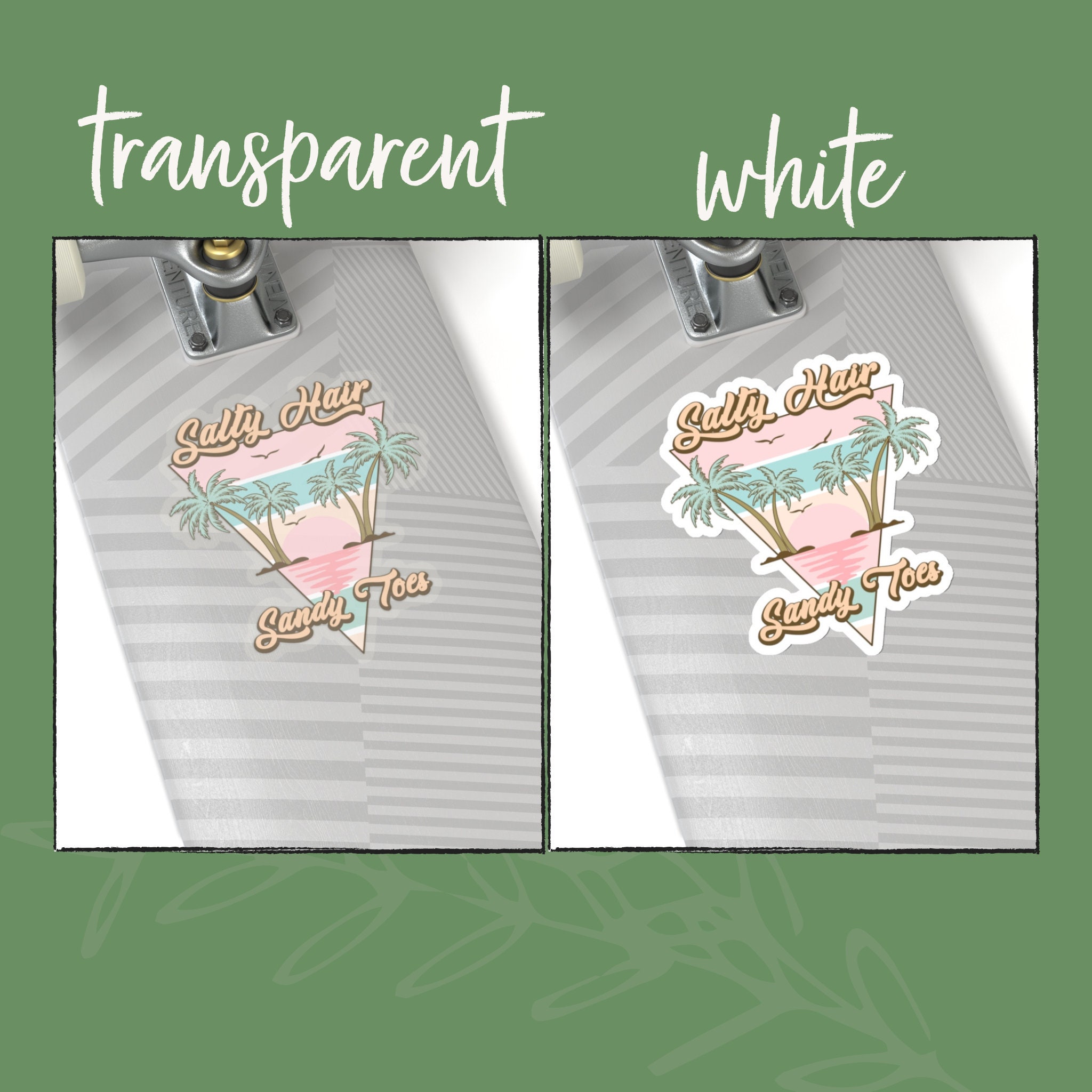 Salty Hair Salty Toes Sticker, Faded Retro Vintage Summer, Summer Vibes ...