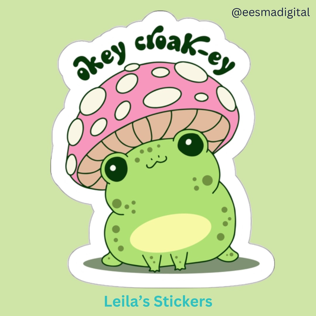 Funny Frog Pun Sticker, Funny Frog Retro Sticker, Funny Sticker ...
