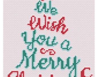 Christmas Tree Cross Stitch Pattern: Beginner DIY (PDF Download)