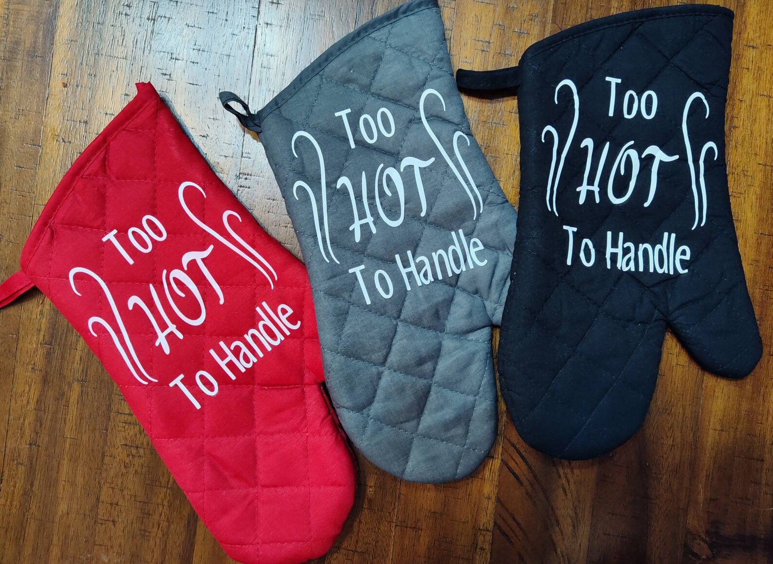 Funny Decorative Oven Mitt/Pot Holder Too Hot To Etsy