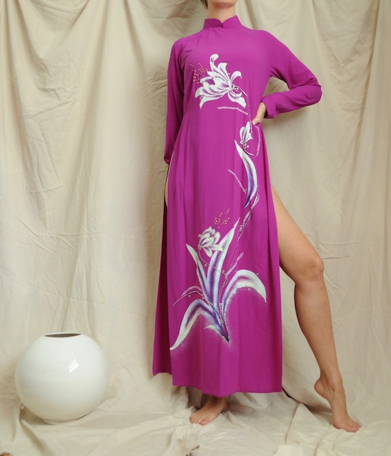 chinese dress ladies Sylvie Mandarin Collar Ruffle Sleeve Maxi Dress