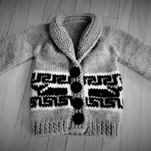 Wee Cowichan Sweater Knitting Pattern