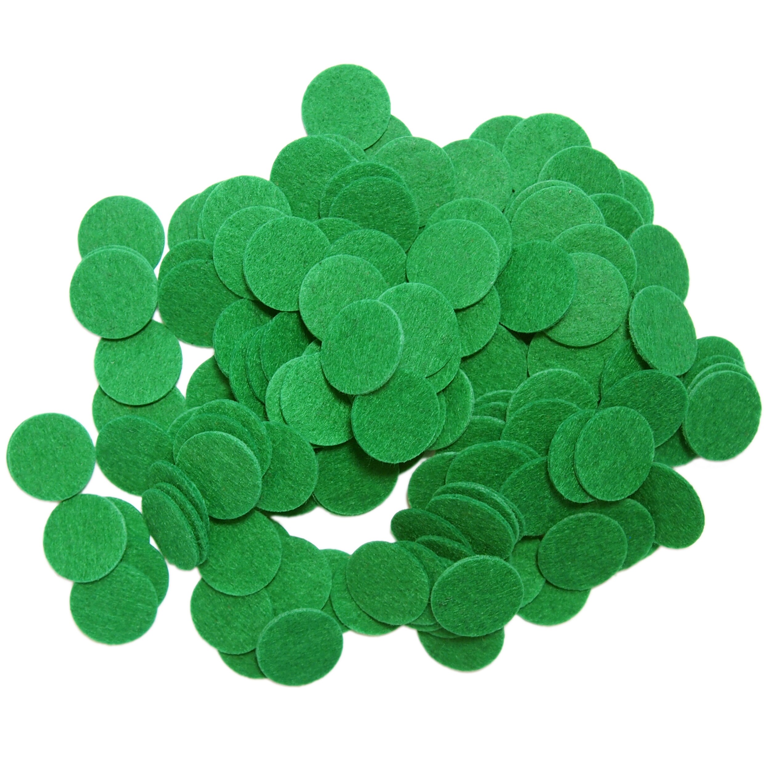 Green Felt Circle Stickers 1 to 4 Inch Etsy UK
