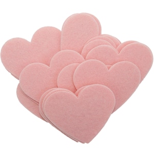 Light Pink Stiff Felt Hearts (1 to 5 inch)