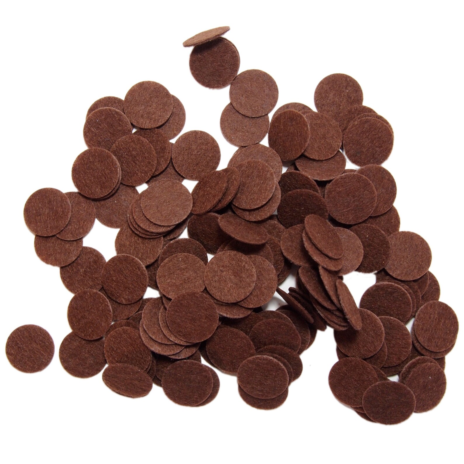 Brown Felt Circle Stickers 1 to 4 Inch Etsy UK