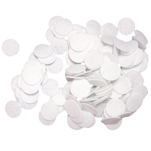 White Stiff Felt Circles (3/4 inch to 5 inch)