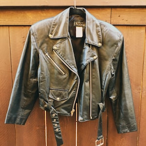 Vintage Leather Rockabilly Jacket