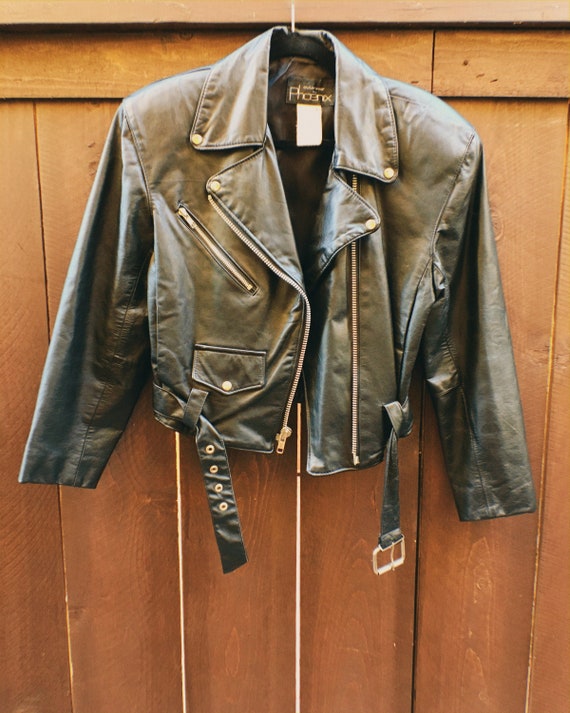 Vintage Leather Rockabilly Jacket