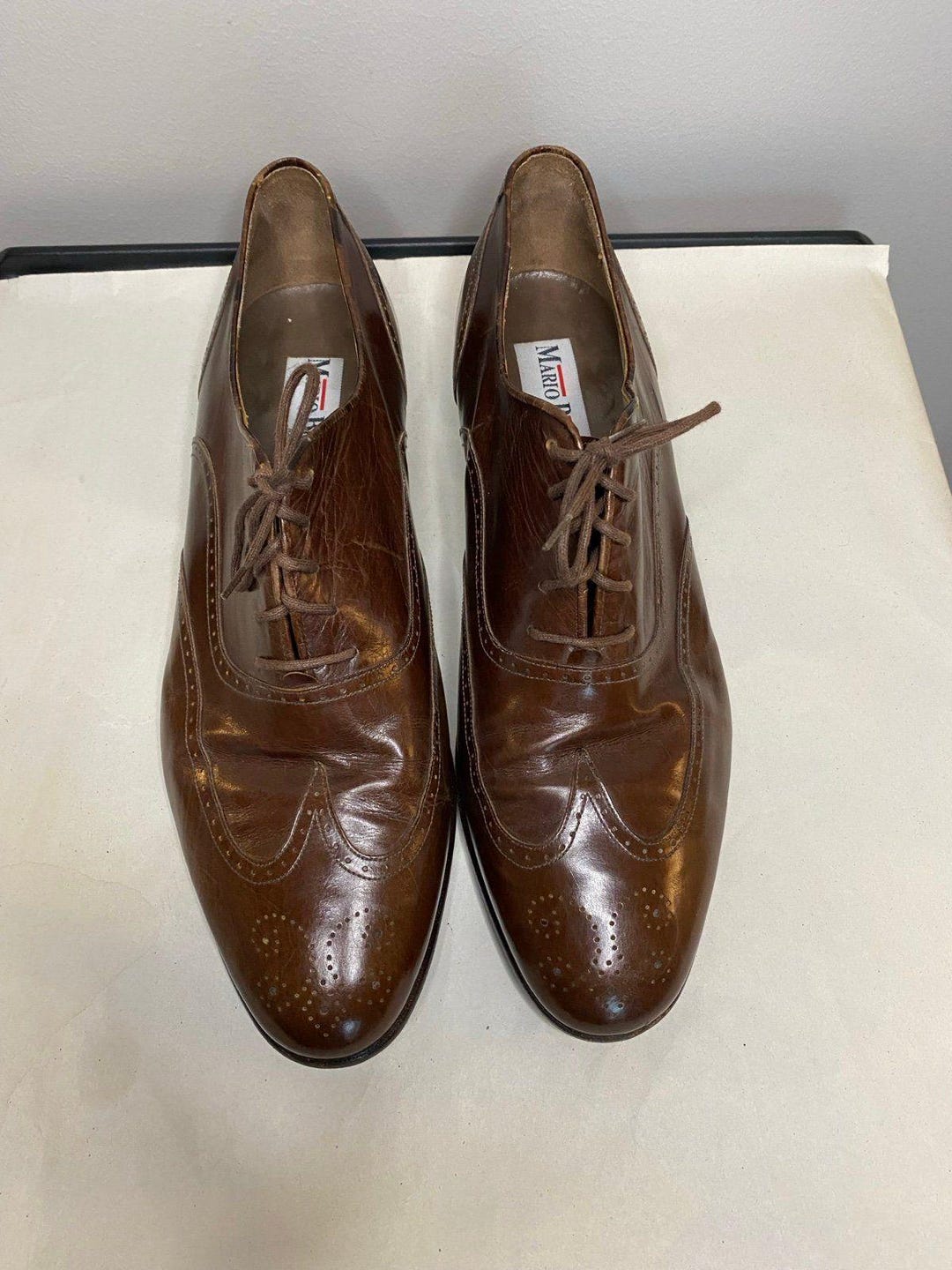 Mario Bruni Vintage Leather Oxfords Brown - Etsy display picture 3