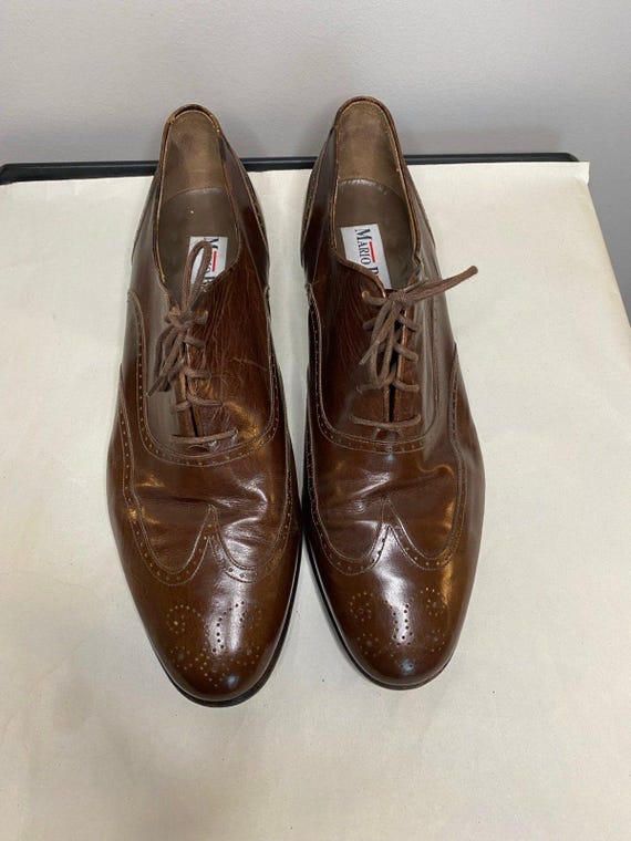 Mario Bruni Vintage Leather Oxfords Brown - Etsy display picture 1