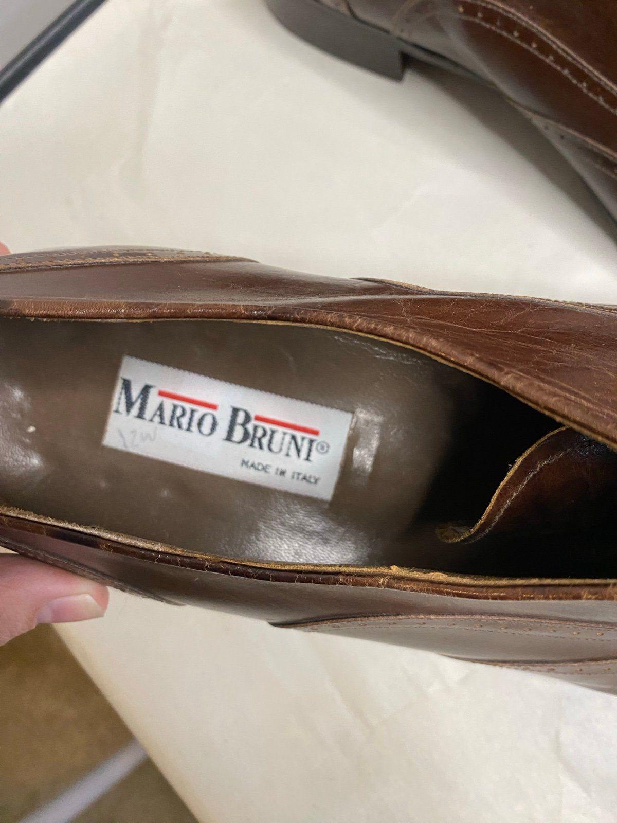 Mario Bruni Vintage Leather Oxfords Brown - Etsy