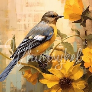 October Bluebird EXCLUSIVE Whimsykel Decoupage Tissue Paper for Furniture Crafting Decor