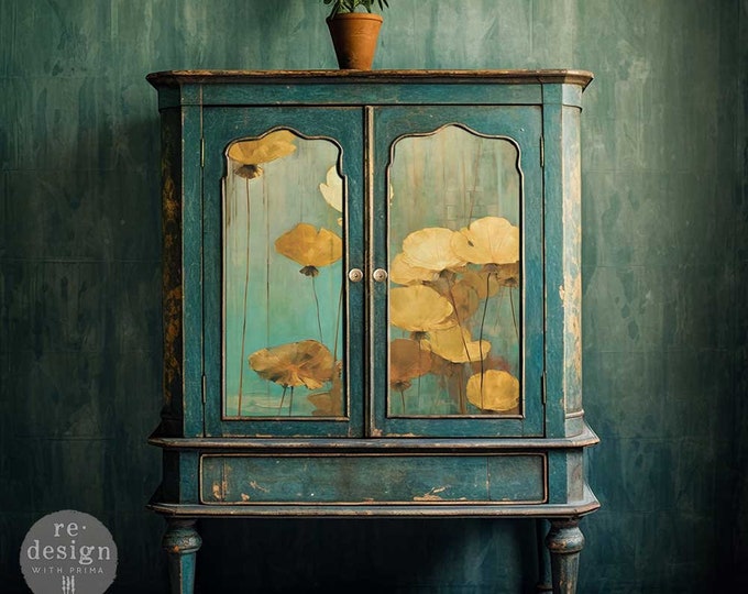 Eternal Lotus EXCLUSIVE A1 Decoupage Fiber Paper Redesign With Prima ...