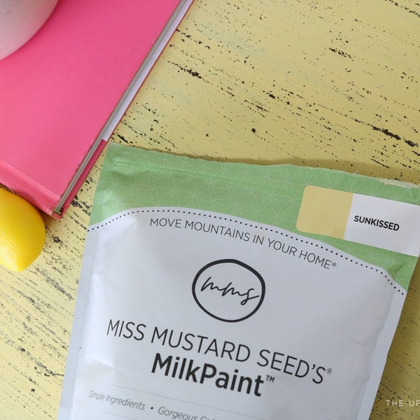 Sunkissed Miss Mustard Seed's Milk Paint Pint Sample Natural Ingredients Organic Non-toxic Child & Pet Safe Eco Friendly