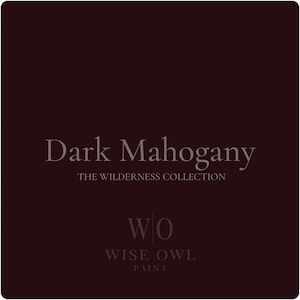 Dark Mahogany NEW Wilderness Collection QUART Wise Owl One Hour Enamel Paint 31 oz Water Based Cabinet Furniture