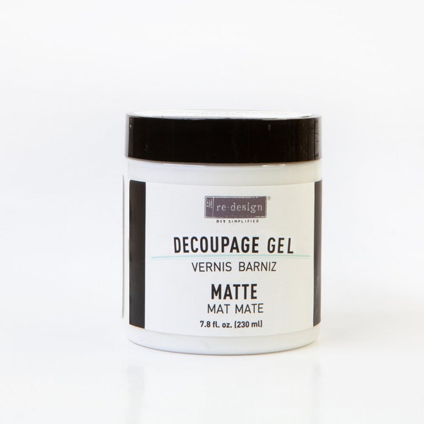 Decoupage Gel Matte 7.8 fl oz ReDesign with Prima Glue Medium Furniture Metal Glass Pottery