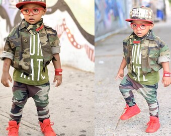 infant army fatigue jacket