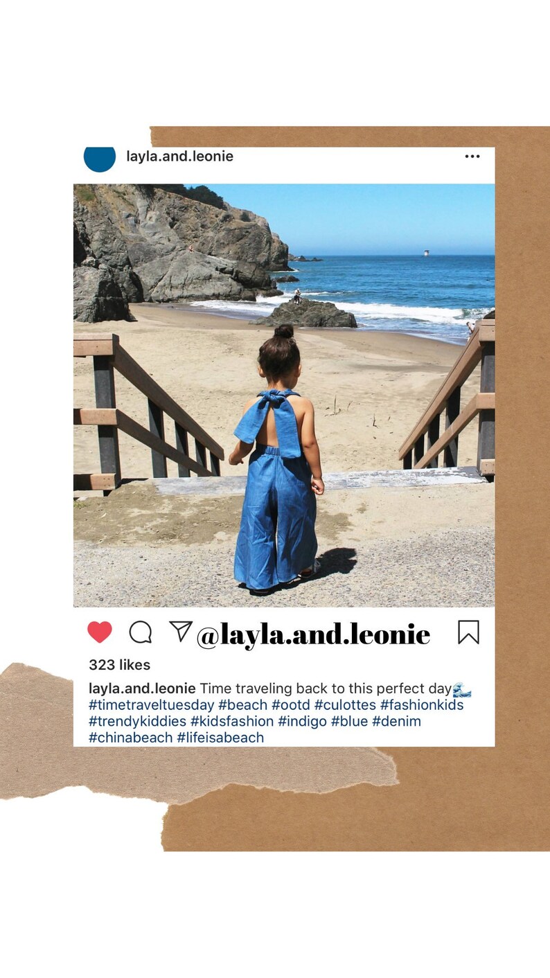 Palazzo Denim Jumpsuit for ToddlerKids by King and Lola denim 2018 fashion-kids-girls-jumpsuit-overalls baby denim toddler denim romper