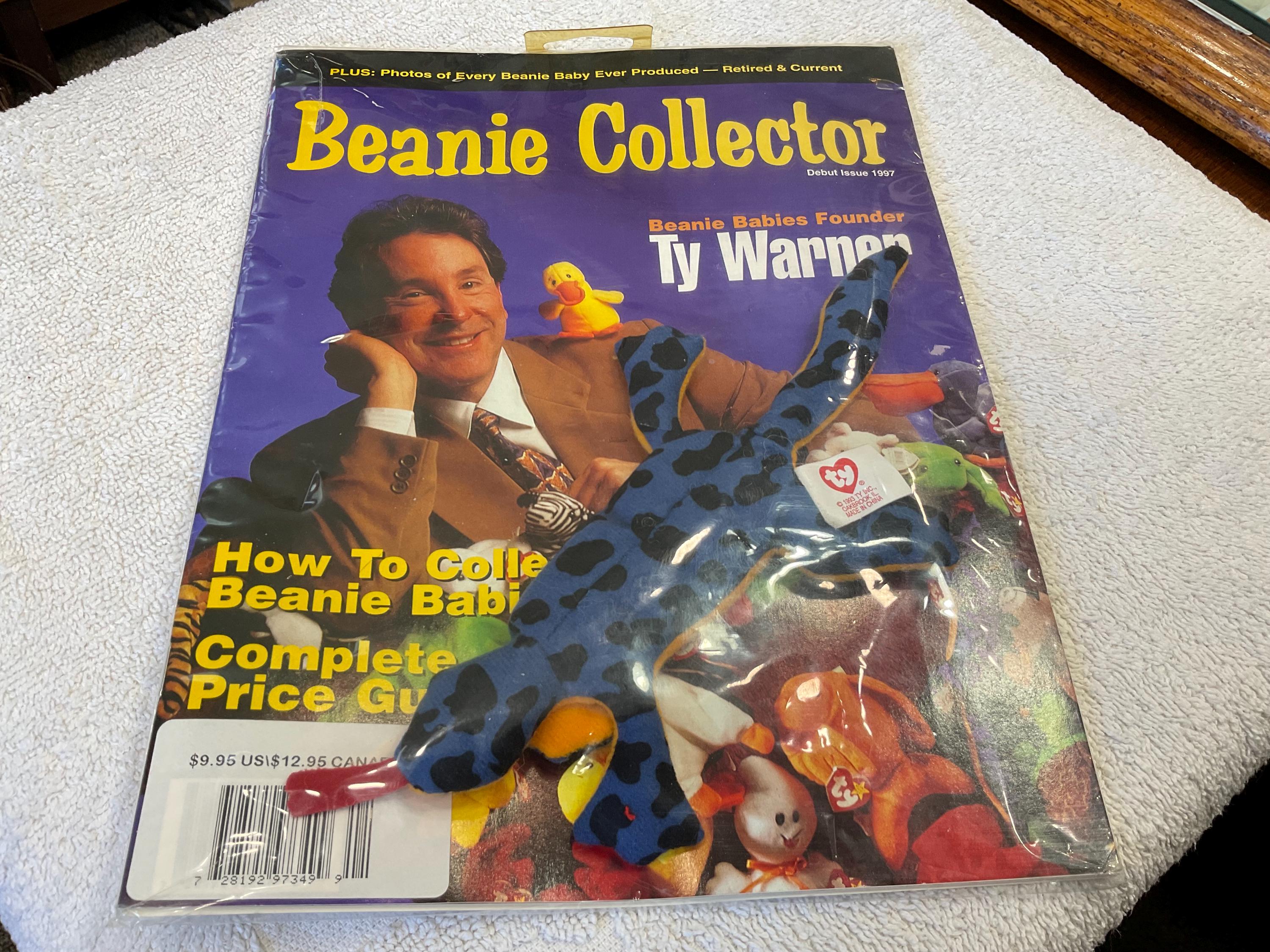 RARE 1997 Debut Issue Beanie Collector Magazine Still Sealed With