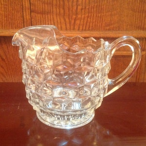 Elegant 1980&#39;s Lead Crystal Pitcher - Mint Condition -