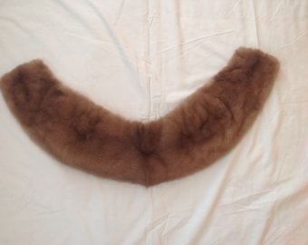 1940's Light Brown/Tan Mink Coat Collar, Vintage Mink.