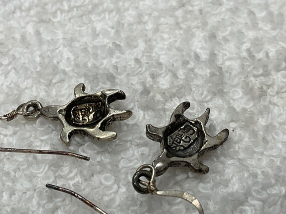 Pair Of Dainty/Tiny 1970's Signed "GS" Native Ame… - image 3