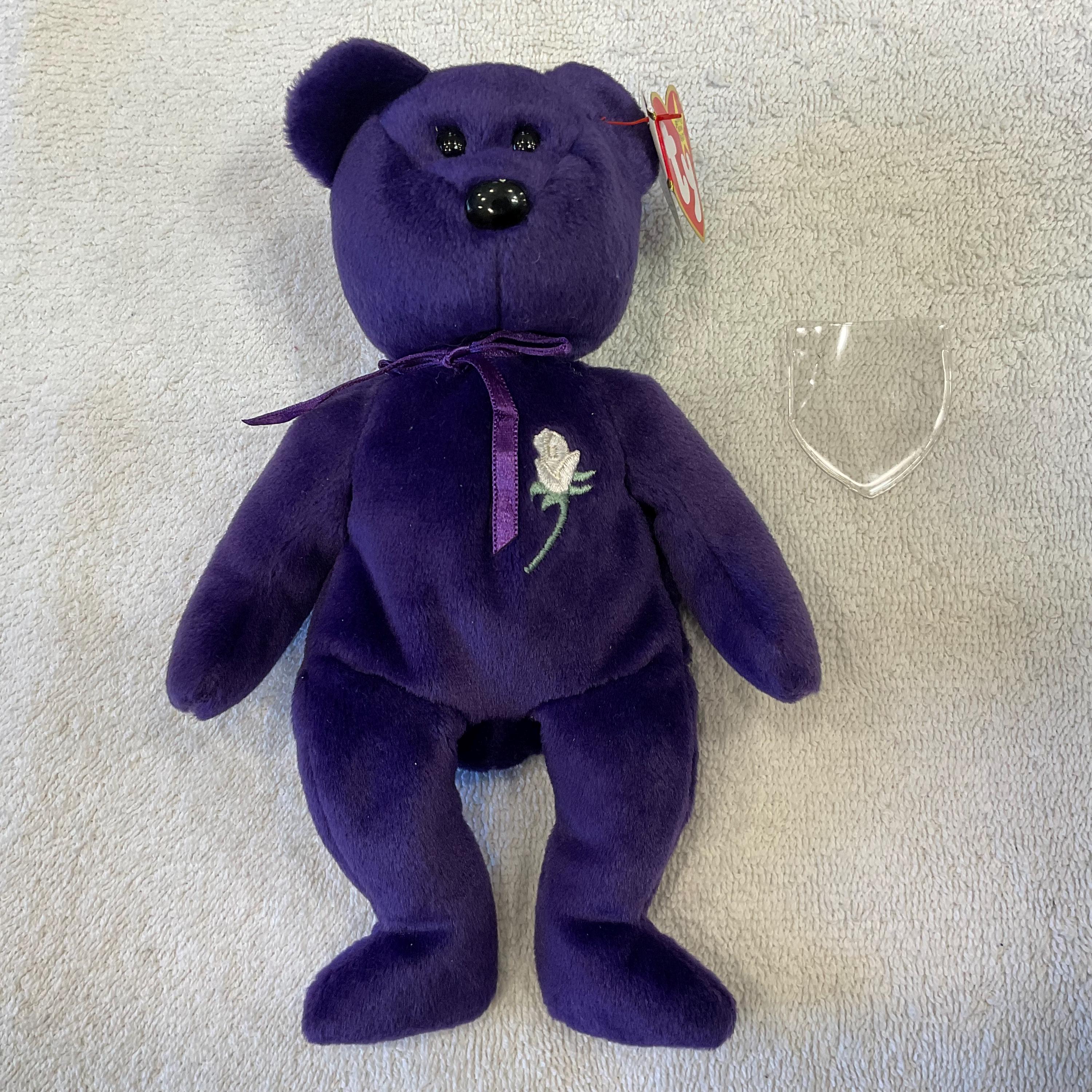 1997 Rare TY PRINCESS Diana Retired Beanie Baby Bear ~ 100% MINT