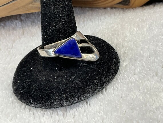 Beautiful Sterling Silver Azurite Ring ~ Size 8 1… - image 1