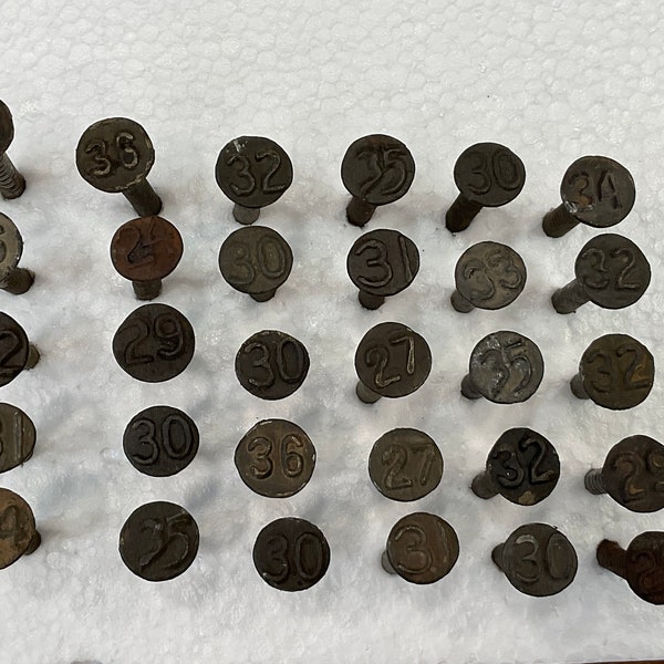 Railroad Date Nails Etsy