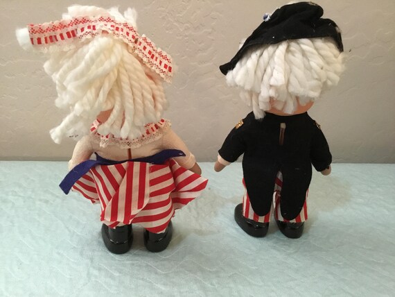 レア　希少品　RAGGEDY ANN &ANDY 1974年　貯金箱　美品 Vintage 1974 Raggedy Ann boyfriend Andy Doll vinyl coin bank