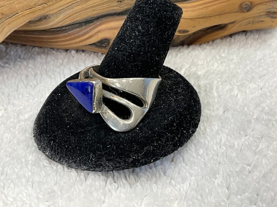 Beautiful Sterling Silver Azurite Ring ~ Size 8 1… - image 9