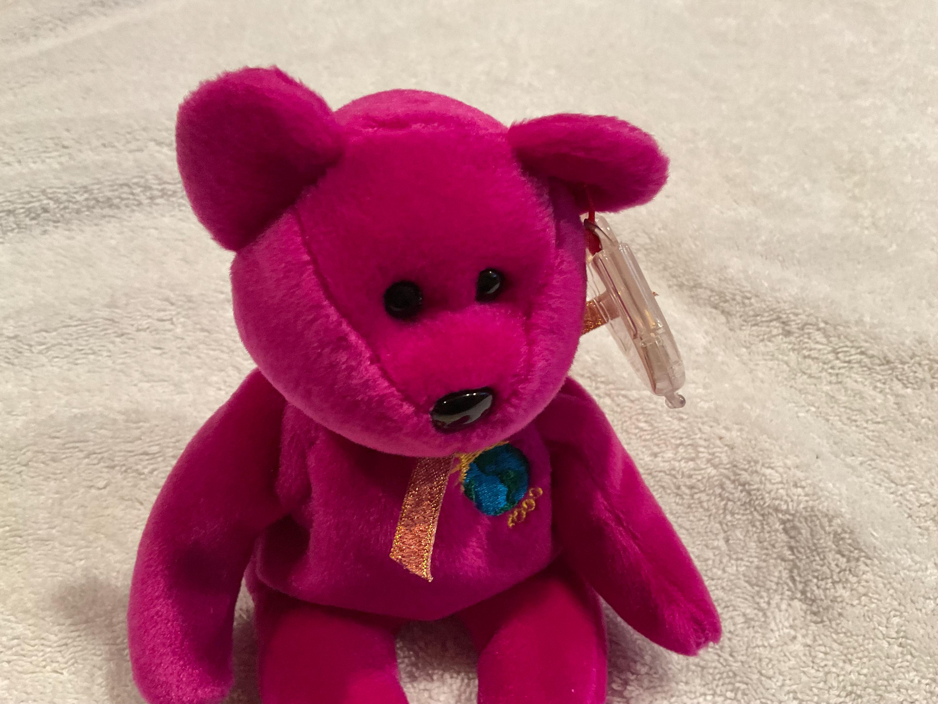 Very Rare Vintage 1999 Ty Beanie Baby MILLENNIUM Bear With