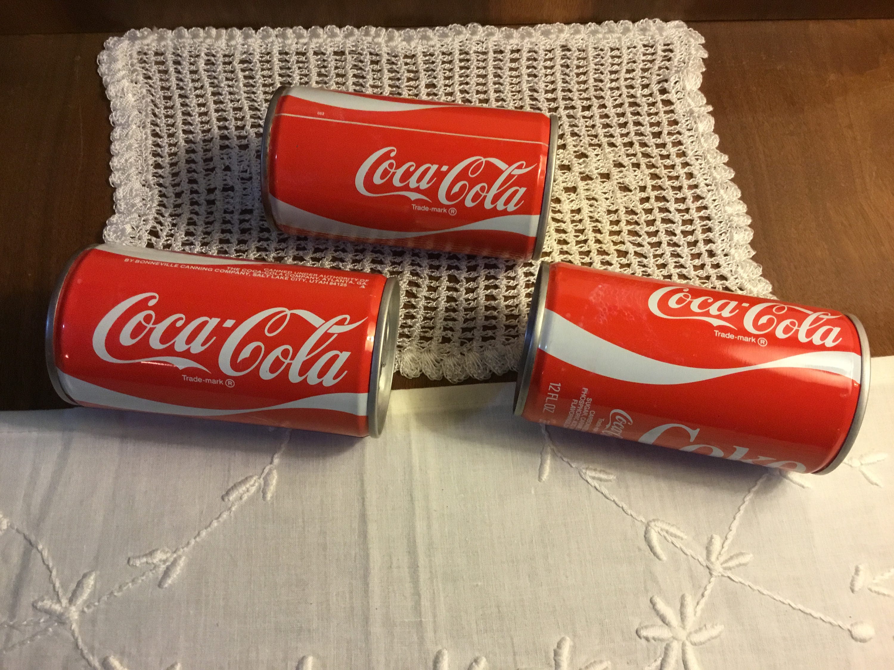 3 Near Mint 1976 Factory Sealed ERROR 12 Oz 355 ML Steel Coca Cola