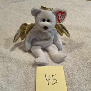 Vintage Retired &quot;HALO II&quot; 2000 Ty Beanie Baby ~ Date Of Birth: January 14, 2000 ~ PE Pellets ~ Near Mint Condition ~ 8&quot; Tall ~