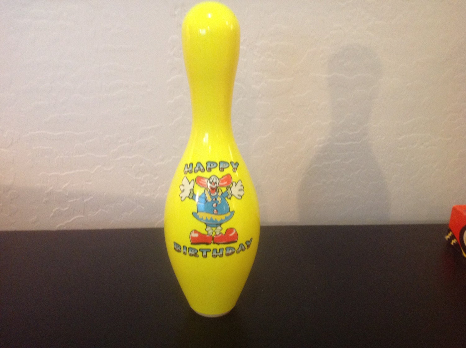 1980's Neon Yellow Happy Birthday Bozo the Clown Bowling - Etsy