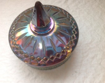 1930's Opalescent Candy Dish, Mint Condition, NOS.