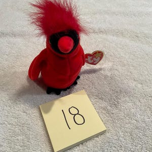 Retired &quot;MAC&quot; Ty Beanie Baby ~ Date Of Birth: June 10, 1998 ~ PE Pellets ~ Near Mint/Outstanding Condition ~