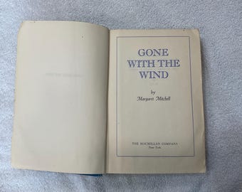 1936 Gone With The Wind By Margaret Mitchell ~ Book Club Edition Hardcover ~