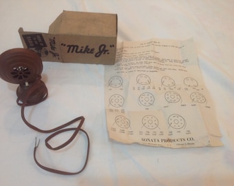 1940's Mike Jr By Sonata Products, NOS, Vintage Toy Collectibles.
