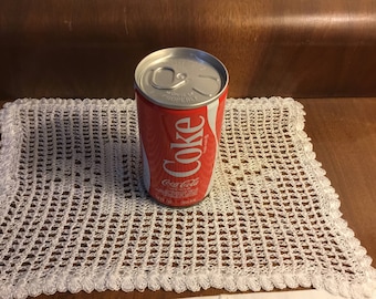 Near Mint 1976 Factory Sealed ERROR 12 Ounce 355 ML Steel Coca Cola Soda Can Empty Unopened & Missing The UPC Code With Aluminum Pull Tab