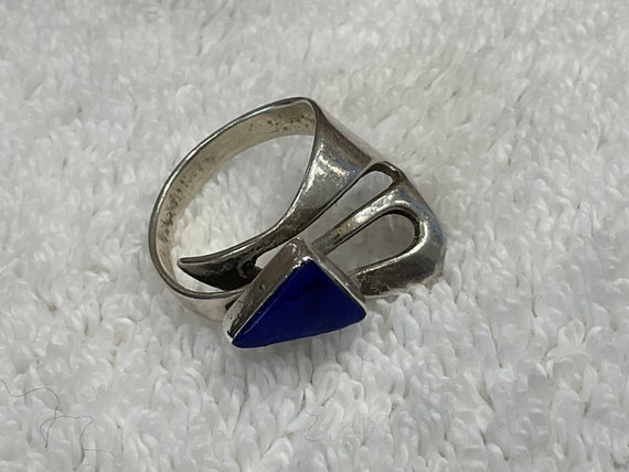 Beautiful Sterling Silver Azurite Ring ~ Size 8 1… - image 3