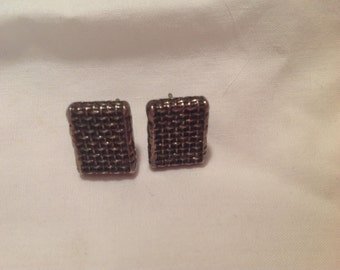 1960's Sterling Silver, .925 Stud Earrings.