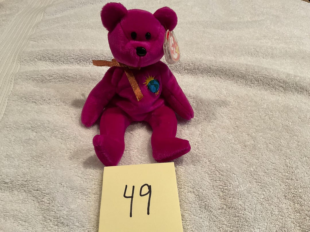 Vintage 1999 Ty Beanie Baby MILLENNIUM Bear in Near Mint Condition