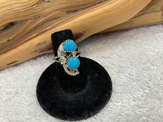 Old Pawn Large Handmade Native American Navajo Sterling and Turquoise Cross main image 0