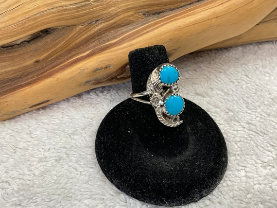Old Pawn Large Handmade Native American Navajo Sterling and Turquoise Cross main image 1