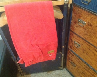 Orange Red Vintage Wrangler Jeans, Rodeo Queen Wrangler Jeans, 5/6 x 32, Very Nice Condition.
