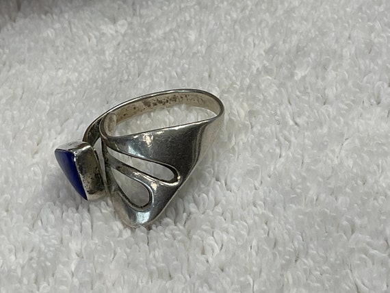 Beautiful Sterling Silver Azurite Ring ~ Size 8 1… - image 5