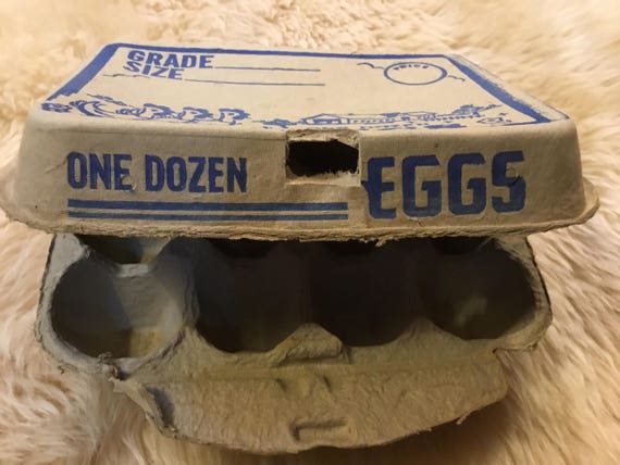 Lot of 6 NOS/MINT 1950's Cardboard Egg Cartons One Dozen Count