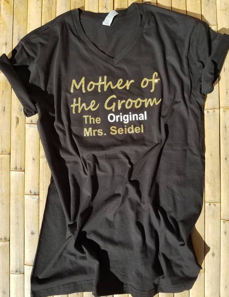 Personalized Mother of the Groom T-Shirt Bridesmaid Shirts | Etsy
