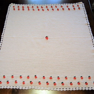 Strawberry infant cap blanket set